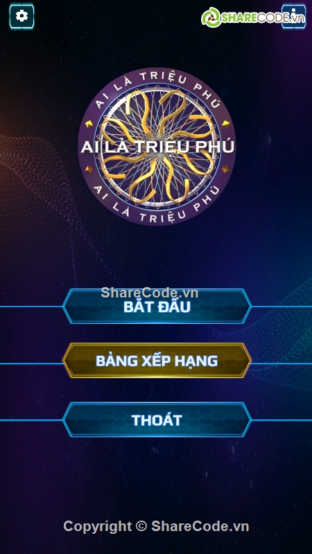 Game,Ai là triệu phú,C#,Unity C#,Đồ án,Bài